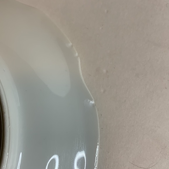 4-Coronet Saucers Limoges France Pink Flowers 6.25” Bone China - Picture 3 of 4